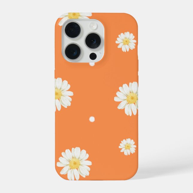 Iphone 15 Pro Hülle Orangefarbene Handyhülle Desig (Rückseite)