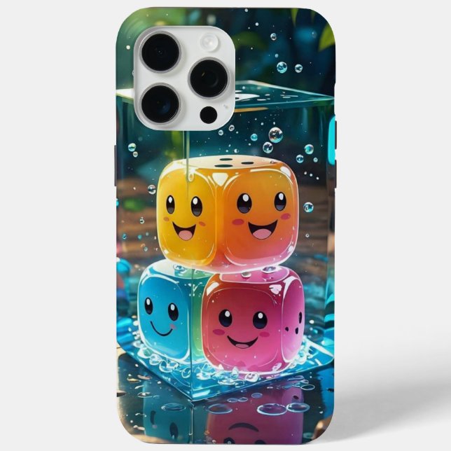 iPhone 15 pro max Fall lächelnd würfeln Case-Mate iPhone Hülle (Rückseite)