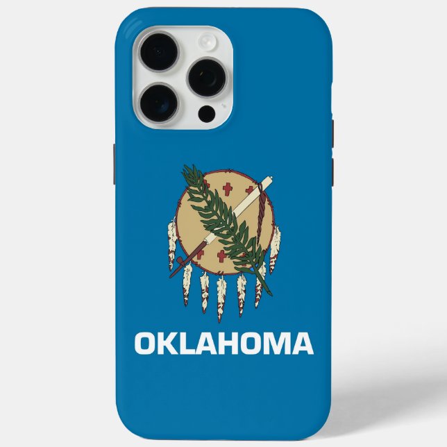 iPhone 15 Pro Max Fall, Oklahoma Flag Case-Mate iPhone Hülle (Rückseite)