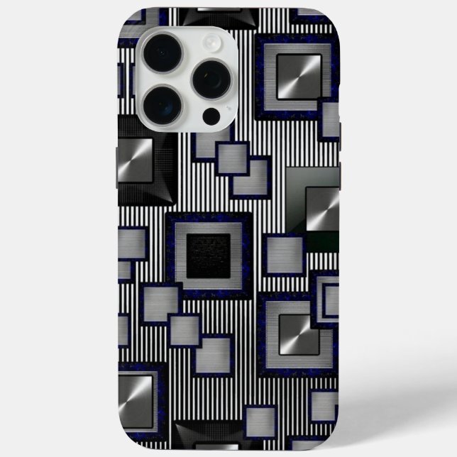 iPhone 15 pro max Gehäuse Beste Cube Farbmuster Case-Mate iPhone Hülle (Rückseite)