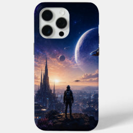 iPhone 15 Pro Max Hülle • Sci-Fi futuristische Sta