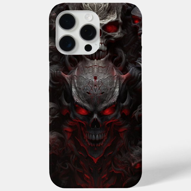 iPhone 15 Pro Max - Skull -2 - Reihen Case-Mate iPhone Hülle (Rückseite)