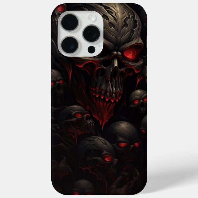iPhone 15 Pro Max - Skull -3 - Reihen Case-Mate iPhone Hülle (Rückseite)