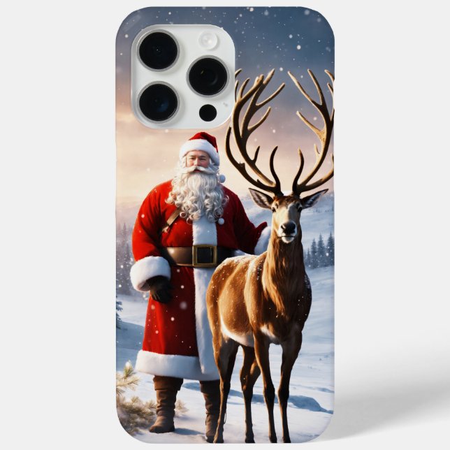 Iphone 15 pro max Weihnachts-Theme Handy Gehäuse Case-Mate iPhone Hülle (Rückseite)