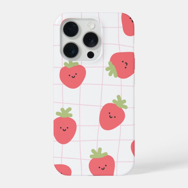 iPhone 15 Pro süße Erdbeerenhülle Hülle (Rückseite)