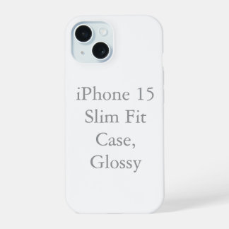 iPhone 15 Slim Fit Hülle, Glänzend Hülle