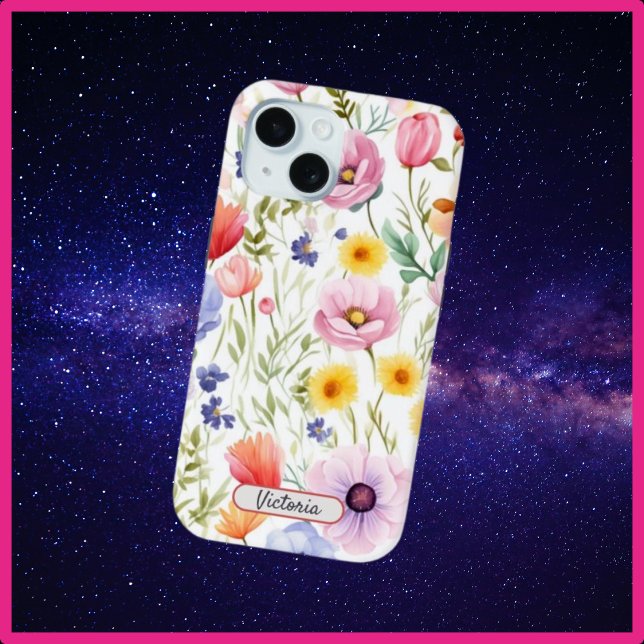 iPhone 15 Telefongehäuse mit Wildblume Blumendesig Case-Mate iPhone Hülle (Von Creator hochgeladen)
