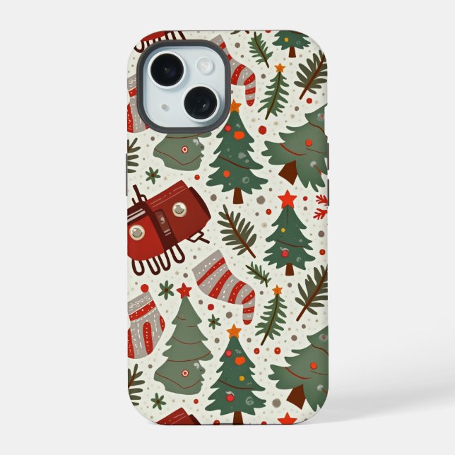 iPhone 15 Weihnachts-Case Hülle (Rückseite)