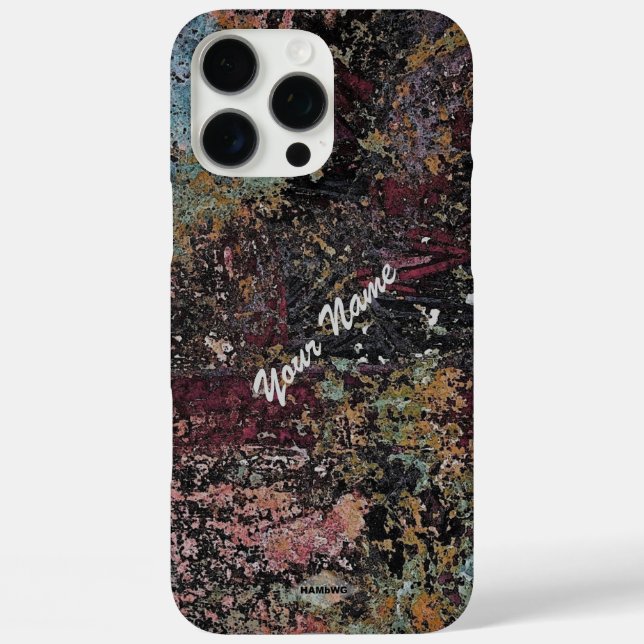 iPhone 16 Case Artist Paint Look HAMbWG (Rückseite)