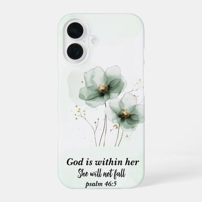 Iphone 16 case, Biblical phrase Hülle (Rückseite)