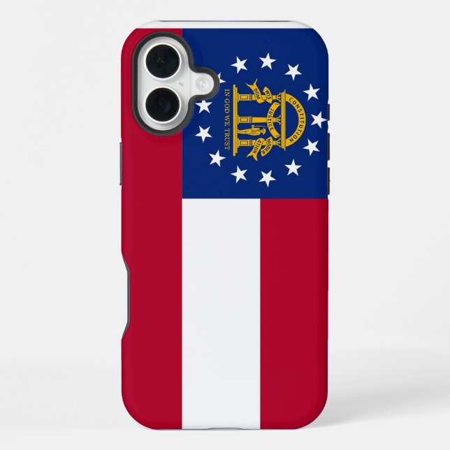 iPhone 16 Plus Case-Mate, Flagge von Georgia Hülle (Rückseite)
