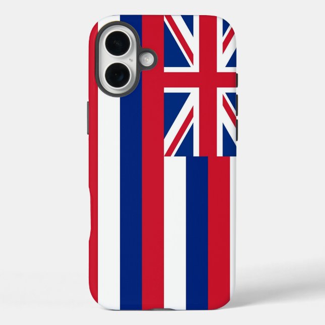 iPhone 16 Plus Case-Mate, Hawaii-Flagge Case-Mate iPhone Hülle (Rückseite)