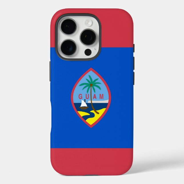 iPhone 16 Pro Case-Mate, Guam-Flagge Case-Mate iPhone Hülle (Rückseite)