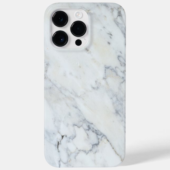 iPhone 16 Pro Gehäuse aus weißem Marmor Case-Mate iPhone Hülle (Rückseite)