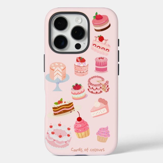 iPhone 16 pro Gehäuse Kuchen Design Case-Mate iPhone Hülle (Rückseite)