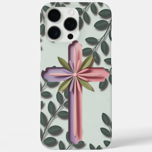 iPhone 16 Pro Gehäuse mit Christlichem Cross Ai De Case-Mate iPhone Hülle (Rückseite)