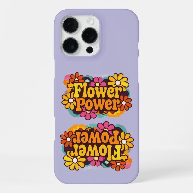 iPhone 16 Pro Hüllen | Elektronik | Retro Floral Hülle (Rückseite)