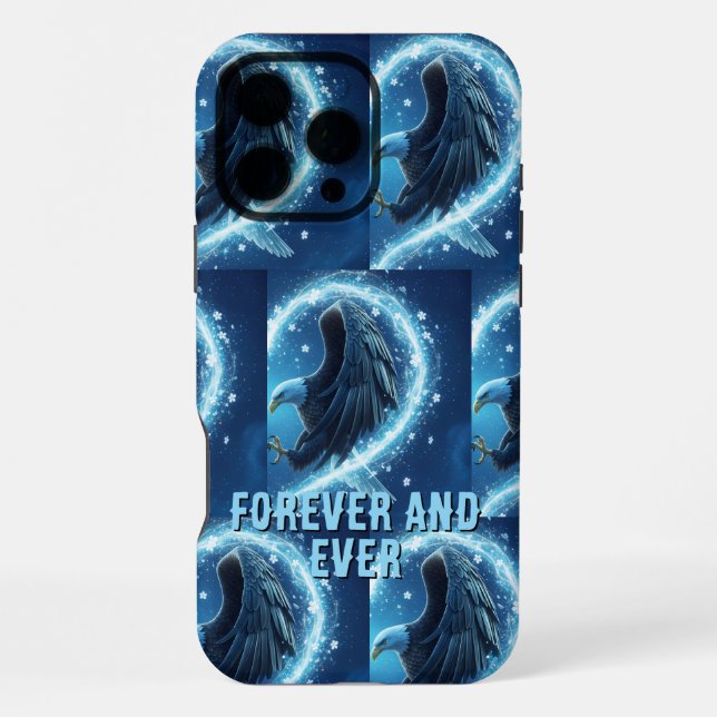 iPhone 16 Pro Max Case Bald Eagle Heart Love 2 Hülle (Rückseite)