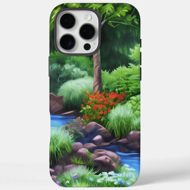iPhone 16 Pro Max Case Forest Scene (Rückseite)