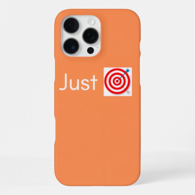 iPhone 16 Pro Max Hülle Customized Justdartboard (Rückseite)
