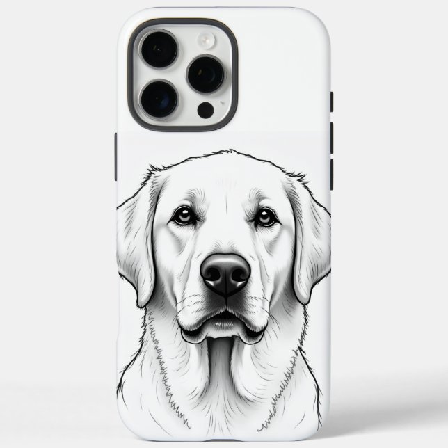 iPhone 16 Pro Max Hüllen - Labrador Retriever (Rückseite)