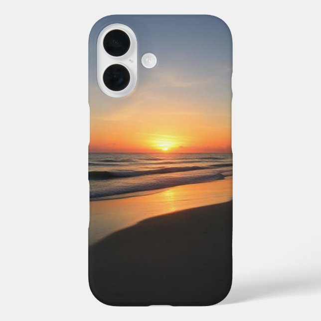 IPhone 16 Sonnenuntergangs-Strand-Handyhülle Case-Mate iPhone Hülle (Rückseite)