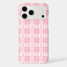 iPhone 17 Hülle Brustkrebs-Bewusstsein Kariert, Ro