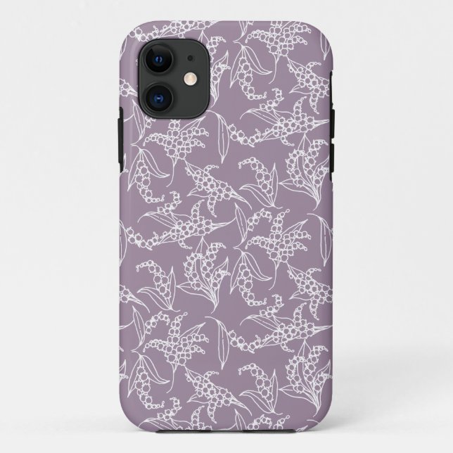 iPhone 5/5 Xtreme Case Lilies-of-the-Valley Mauve (Rückseite)