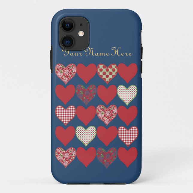 iPhone 5/5s Fall für Personalisierung, Herz und Ro Case-Mate iPhone Hülle (Rückseite)