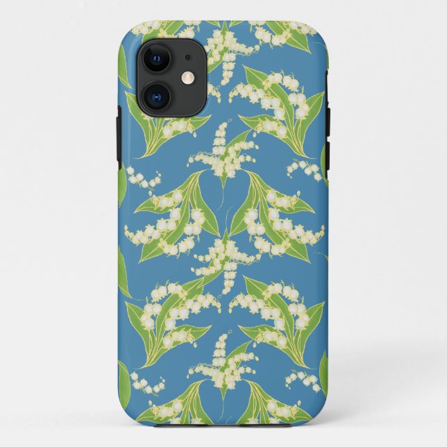 iPhone 5/5s Xtreme Case Lilies of the Valley, Blue (Rückseite)