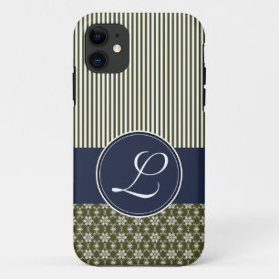 iPhone 5 Barely There Case Vorlage Navy & Olive