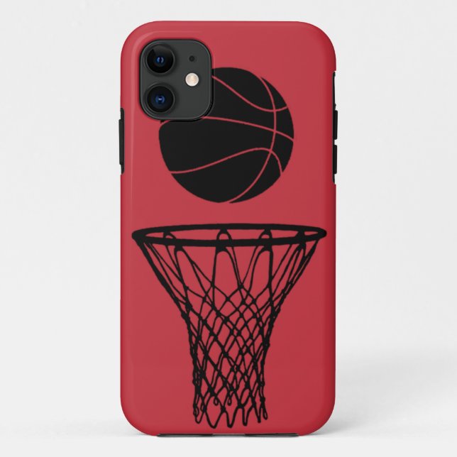 iPhone 5 Basketball-Silhouette-Stiere rot Case-Mate iPhone Hülle (Rückseite)