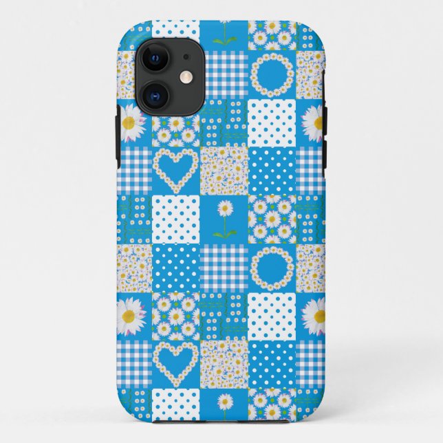 iPhone 5 Case-Mate Fall Daisychains Imitate Patchw Hülle (Rückseite)
