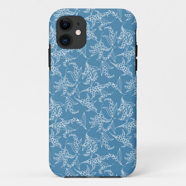 iPhone 5 Case-Mate Fall Lilies-of-the-Valley Blue Hülle (Rückseite)
