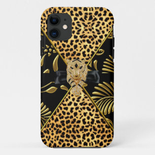 iPhone 5 Case-Mate Gold Black Leopard Hülle