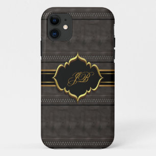iPhone 5 Case-Mate Hülle Gold Schwarz Wildleder-Op