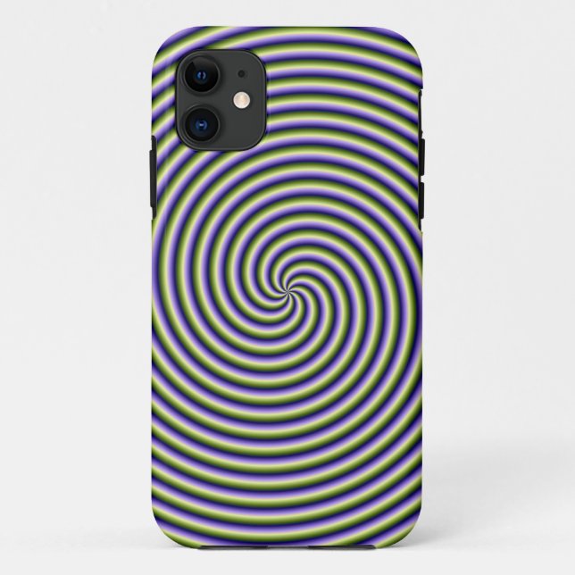 iPhone 5 Case Swirl in grün blau und violett (Rückseite)