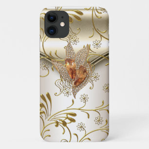 iPhone 5 Damast Karamell Creme Beige Gold Bernstei Case-Mate iPhone Hülle