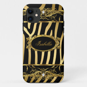 iPhone 5 Elegantes Klassisches Gold Zebra Schwarz Case-Mate iPhone Hülle