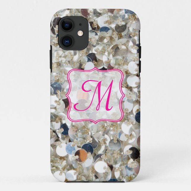 IPHONE 5-Fall für Glitzer-Monogramm Case-Mate iPhone Hülle (Rückseite)