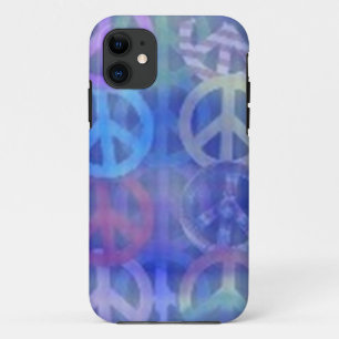 IPHONE 5 FRIEDENSSIGNS DESIGNER HÜLLEN - BLAUE GIF