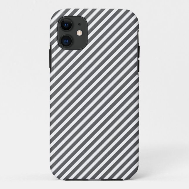 iPhone 5 (graue und weiße Streifen) Case-Mate iPhone Hülle (Rückseite)