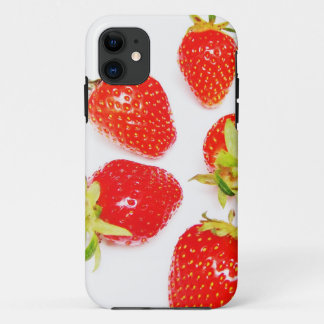 iPhone 5 Hülle Halbkreis aus Erdbeeren