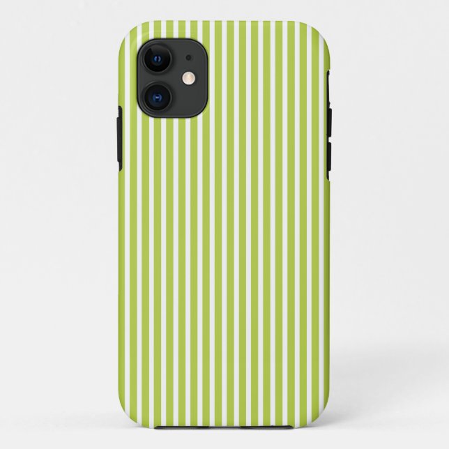 iPhone 5 Hüllen - Streifen-Trend im Grün (Rückseite)