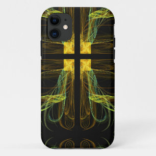 iPhone 5 iPhone Gold & Green Cross 5 - Custom Case