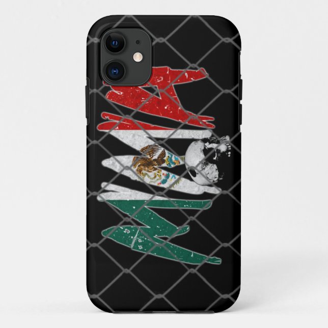 iPhone 5 Mexiko-MIXED MARTIAL ARTS Schwarzes Case-Mate iPhone Hülle (Rückseite)