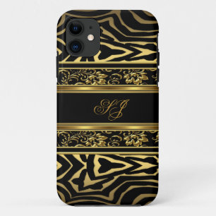 iPhone 5 oder 4 Modernes Gold Schwarz Case-Mate iPhone Hülle