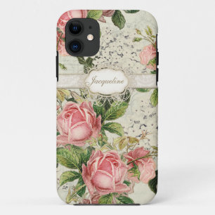IPhone 5 - Vintage Englische Rose Spitze und Horte 11 Hülle