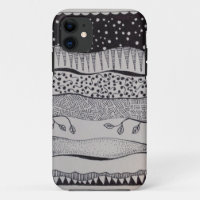 iPhone 5s Fall mit Schwarzweiss-Entwurf