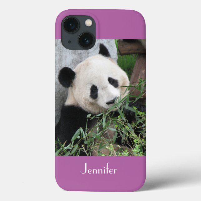 iPhone 6 Case Giant Panda Pale Lila Bkgnd (Rückseite)